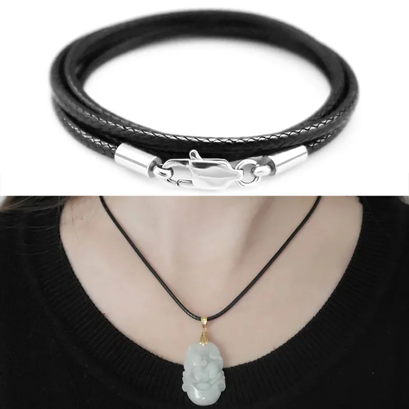 Braided Leather Cord for DIY Lanyard Pendant Necklace Making String Rope Thread Jewelry Making Stainless Steel Lobster Clasp
Braided Leather Cord for DIY Lanyard Pendant Necklace Making String Rope Thread Jewelry Making Stainless Steel Lobster Clasp