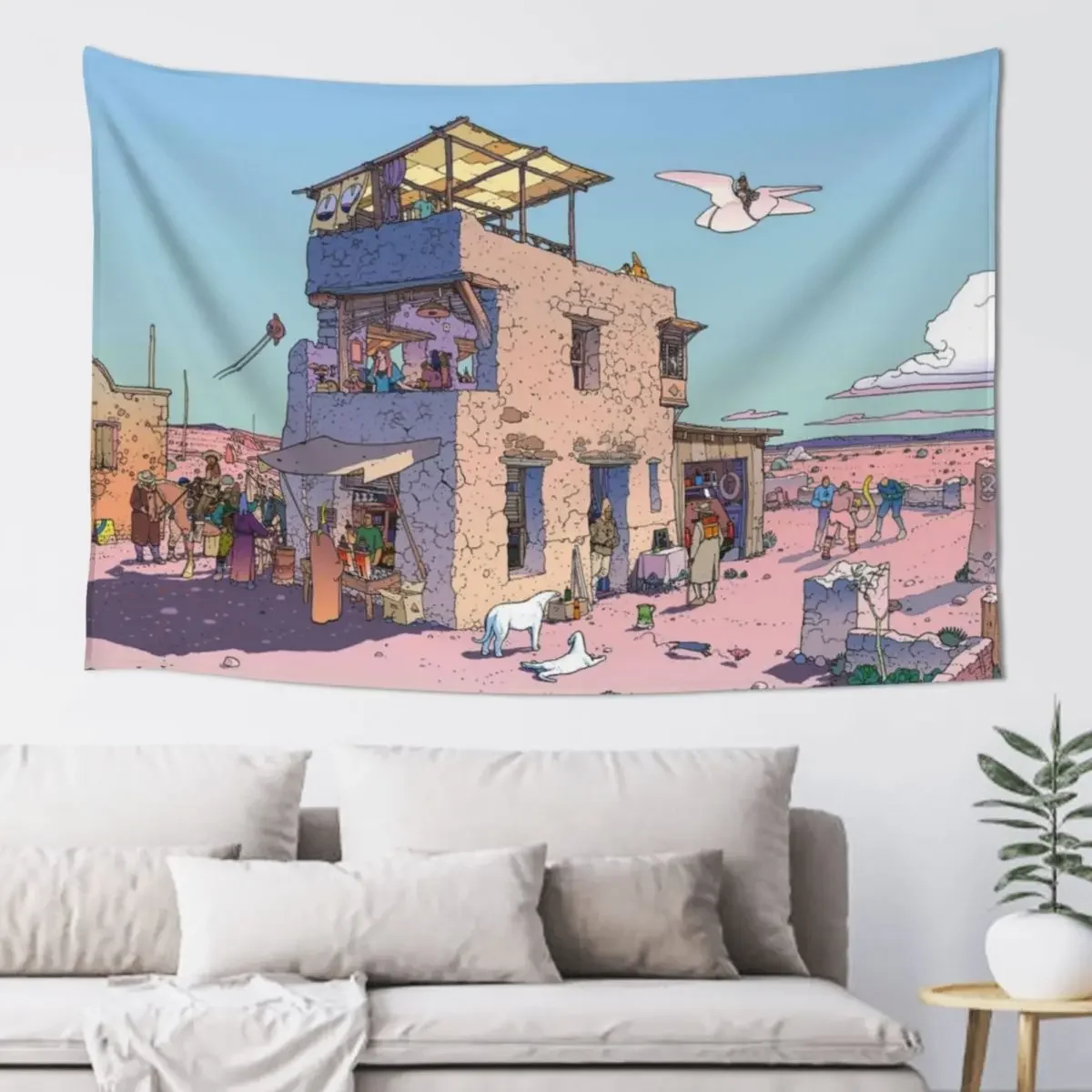 moebius, world of edena, desert, rock house, stall, inn, comic Tapestry Decorations For Your Bedroom Wall Hanging Tapestry
moebius, world of edena, desert, rock house, stall, inn, comic Tapestry Decorations For Your Bedroom Wall Hanging Tapestry