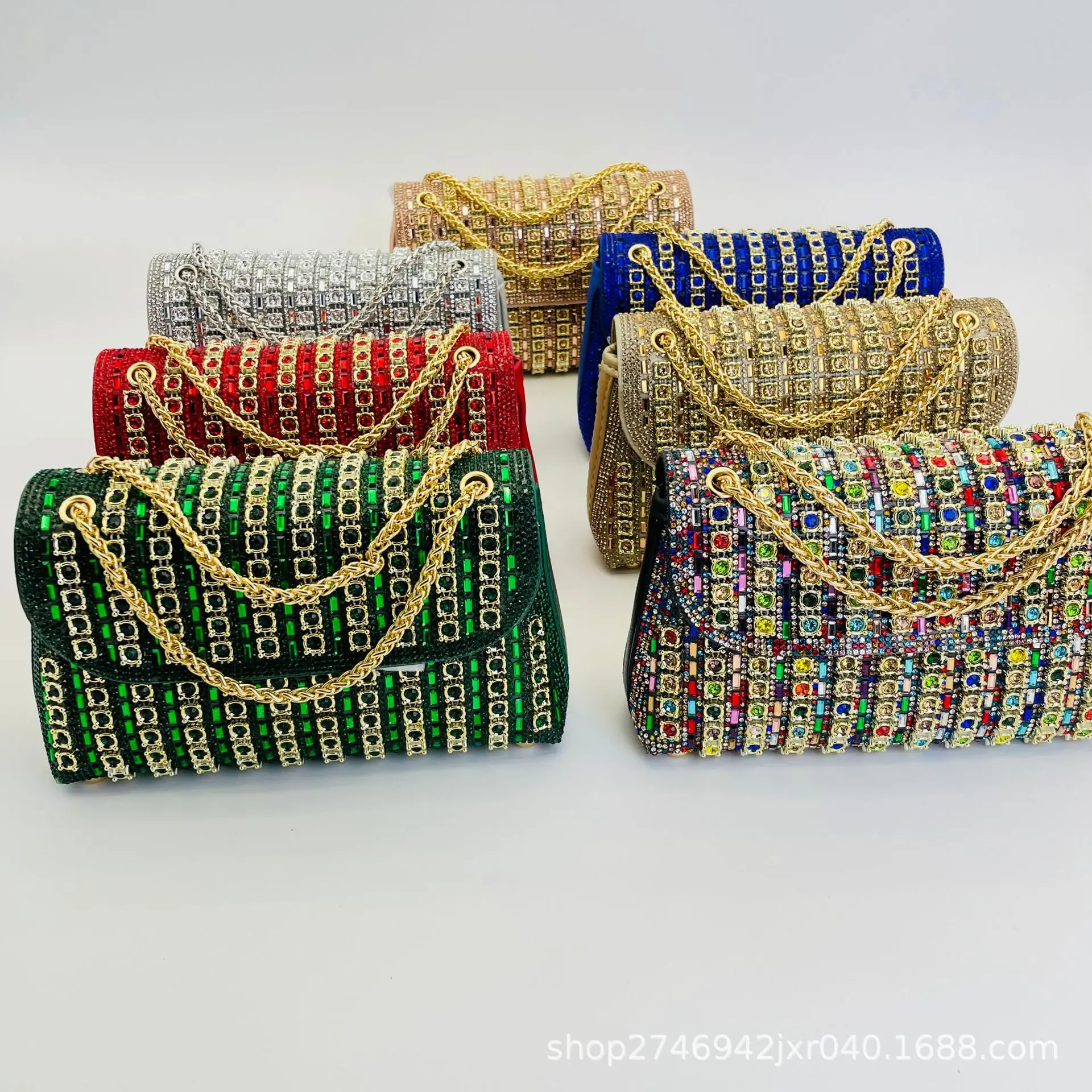 New Arrival Gem Embellished Rhinestone Ladies Dinner Clutch Bag Women Formal Party Prom Evening Handbag Purse
New Arrival Gem Embellished Rhinestone Ladies Dinner Clutch Bag Women Formal Party Prom Evening Handbag Purse