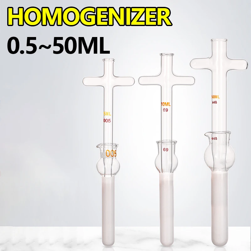 Glass homogenizer micrometer 0.5ml~100ml cell tissue grinder laboratory cross handle homogenizer
Glass homogenizer micrometer 0.5ml~100ml cell tissue grinder laboratory cross handle homogenizer