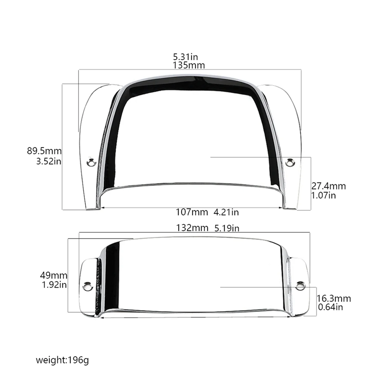 Fixed Chrome Bridge Tailpiece for Vintage Electric Guitar Replacement Tool and Cover
Fixed Chrome Bridge Tailpiece for Vintage Electric Guitar Replacement Tool and Cover