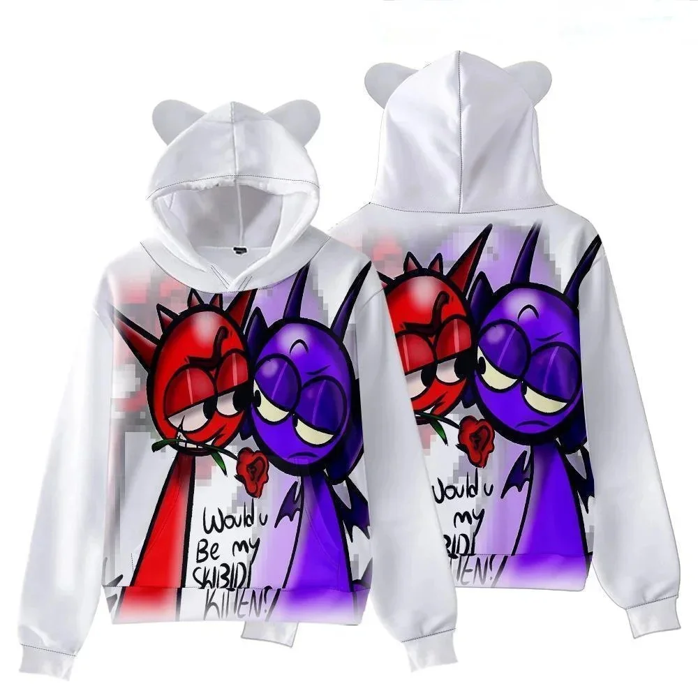 2024 Sprunki Hoodie incredibox Wenda Pinki Sweatshirt Funny Cartoon Game Figure Graphic Raddy plush Clothes Costume For Kids
2024 Sprunki Hoodie incredibox Wenda Pinki Sweatshirt Funny Cartoon Game Figure Graphic Raddy plush Clothes Costume For Kids