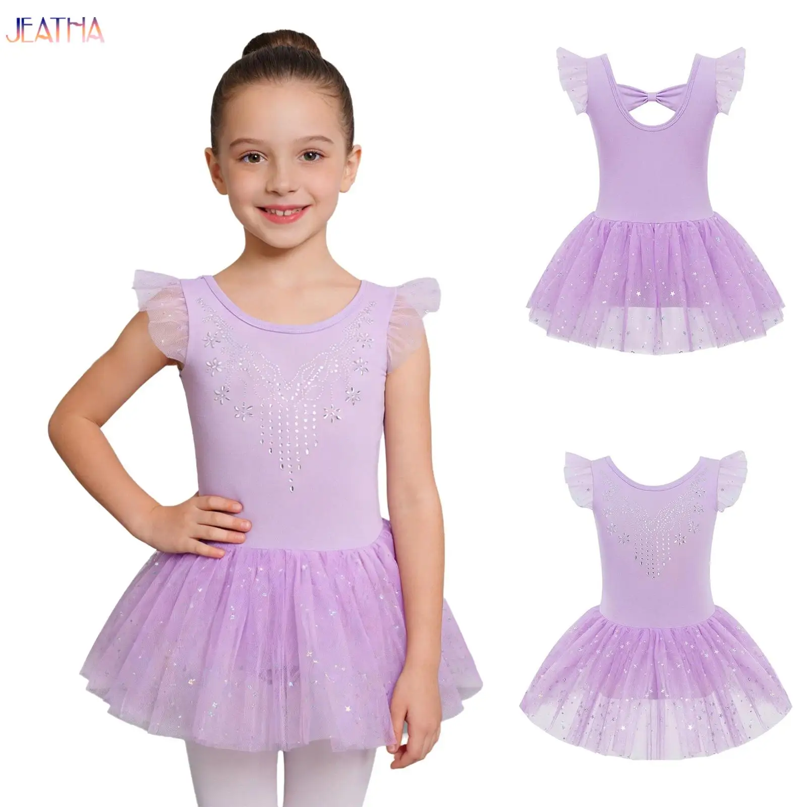 Балетные купальники для девочек с блестками и рюшами на рукавах, костюмы для художественной гимнастики, детская спортивная одежда, комбинезоны, танцевальные платья-пачки
Балетные купальники для девочек с блестками и рюшами на рукавах, костюмы для художественной гимнастики, детская спортивная одежда, комбинезоны, танцевальные платья-пачки