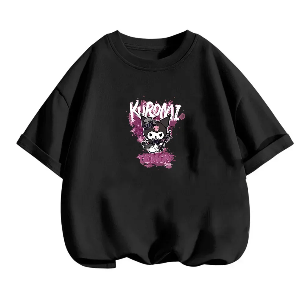 Kuromi Children's T Shirt Trendy Costume for Girls Cute Cotton T-shirt Baby Clothes Comfortable Versatile Shirt Anime Clothing
Kuromi Children's T Shirt Trendy Costume for Girls Cute Cotton T-shirt Baby Clothes Comfortable Versatile Shirt Anime Clothing