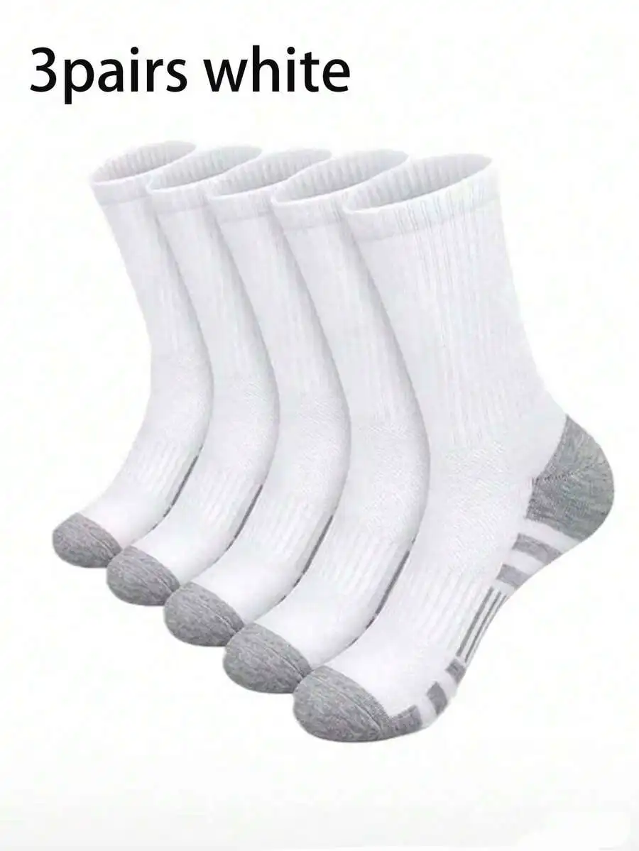 3 Pairs White Athletic Socks For Men Women, Moisture Wicking Antibacterial Sport Socks
3 Pairs White Athletic Socks For Men Women, Moisture Wicking Antibacterial Sport Socks