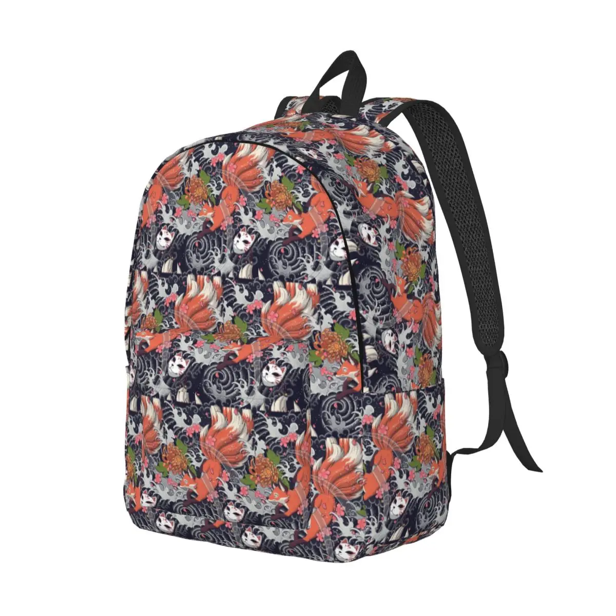 Kitsune Nine Tailed Fox Seamless Pattern Backpack Daypack Large Capacity Kids BookBag School Bag Shoulder Bags for Men Women
Kitsune Nine Tailed Fox Seamless Pattern Backpack Daypack Large Capacity Kids BookBag School Bag Shoulder Bags for Men Women