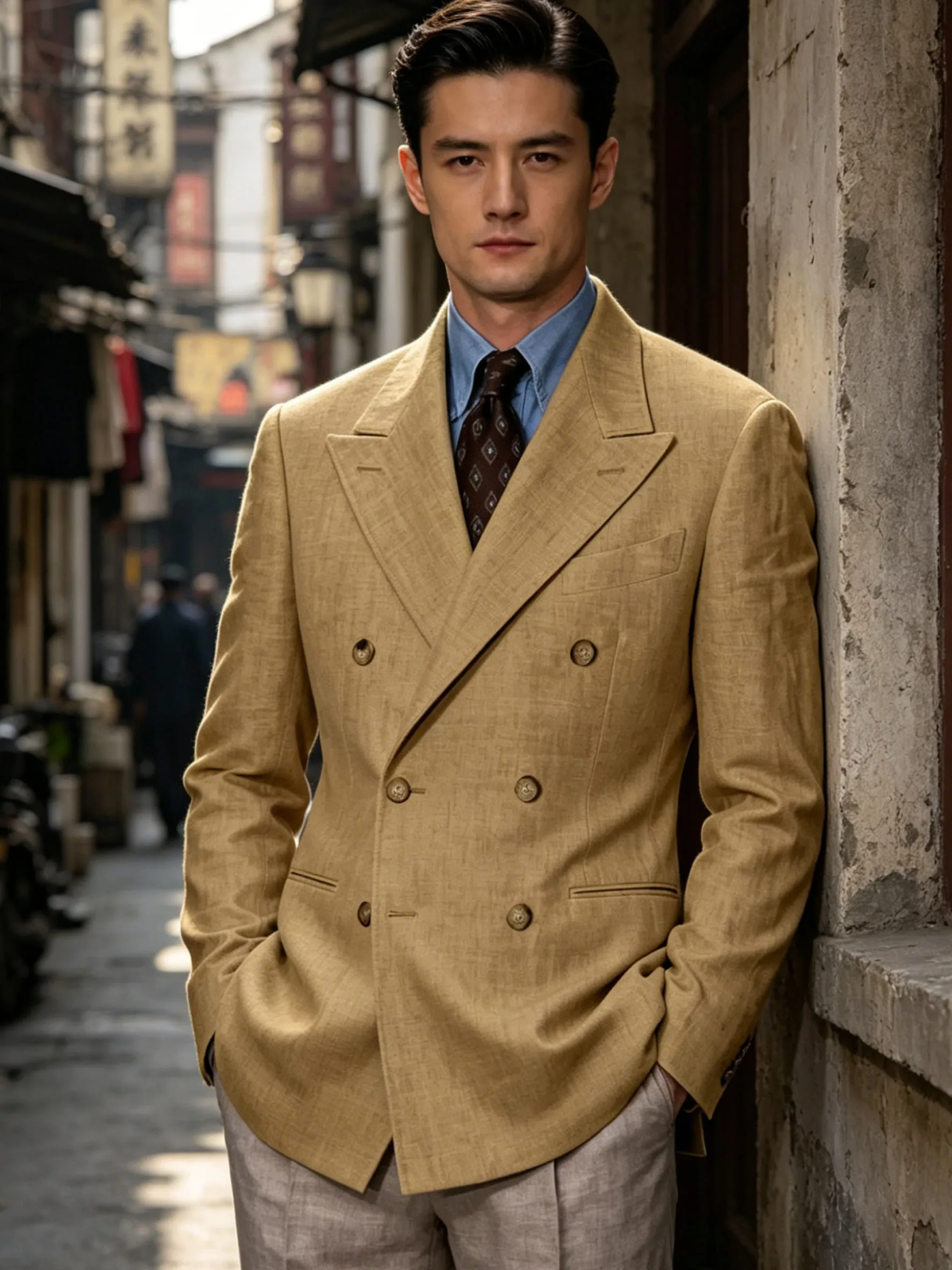 Men's Cotton Linen Blend Blazer Double Breasted Lightweight Breathable Wrinkle Resistant Jacket Casual Sport Coat For Beach
Men's Cotton Linen Blend Blazer Double Breasted Lightweight Breathable Wrinkle Resistant Jacket Casual Sport Coat For Beach