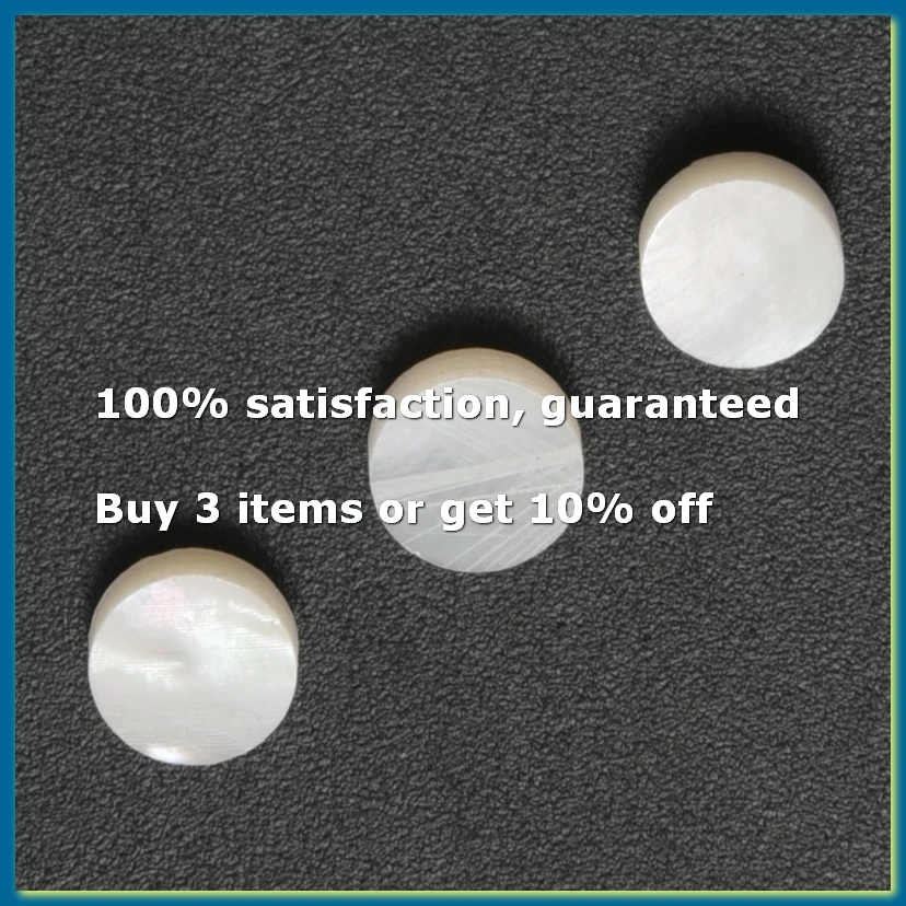 12 White Mother of Pearl Luthier Dots Inlay Fret Side Marker 6mm-DTA9
12 White Mother of Pearl Luthier Dots Inlay Fret Side Marker 6mm-DTA9