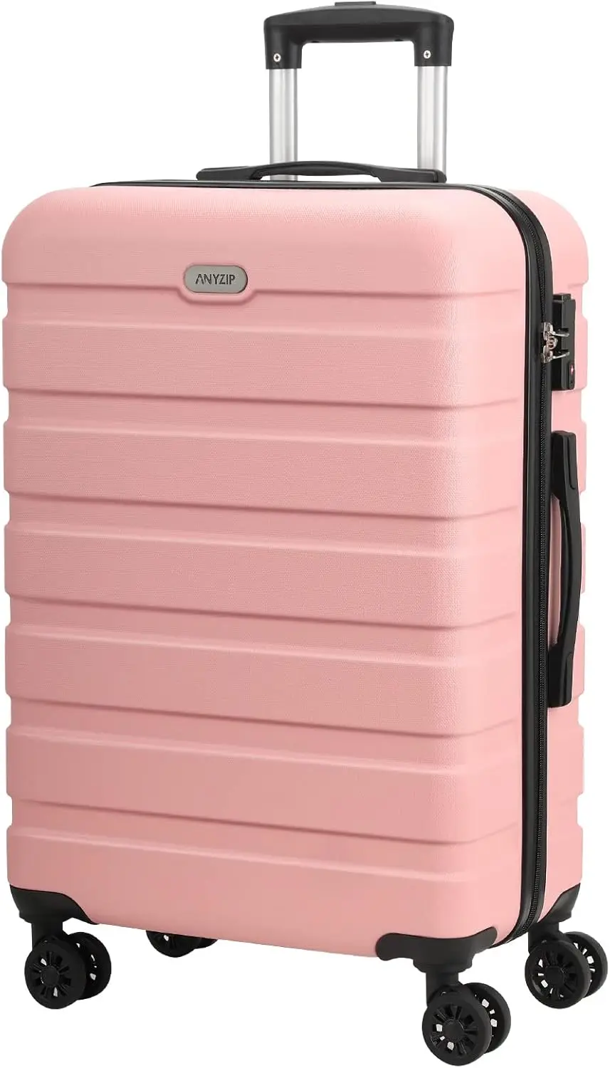24 Inch Pink Lightweight Hardside Suitcase with TSA Lock and 4 Universal Wheels, Durable ABS PC Material for Easy Travel
24 Inch Pink Lightweight Hardside Suitcase with TSA Lock and 4 Universal Wheels, Durable ABS PC Material for Easy Travel
