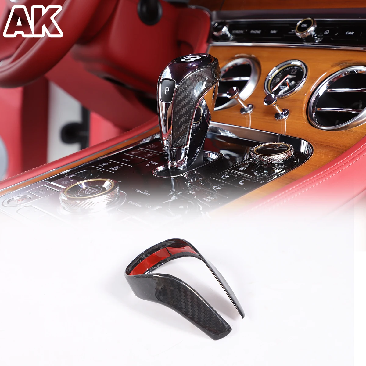For Bentley Continental GT 2020-2024 Real Dry Carbon Fiber Car Center Gear Knob Head Cover Trim Car Interior Accessories 
For Bentley Continental GT 2020-2024 Real Dry Carbon Fiber Car Center Gear Knob Head Cover Trim Car Interior Accessories