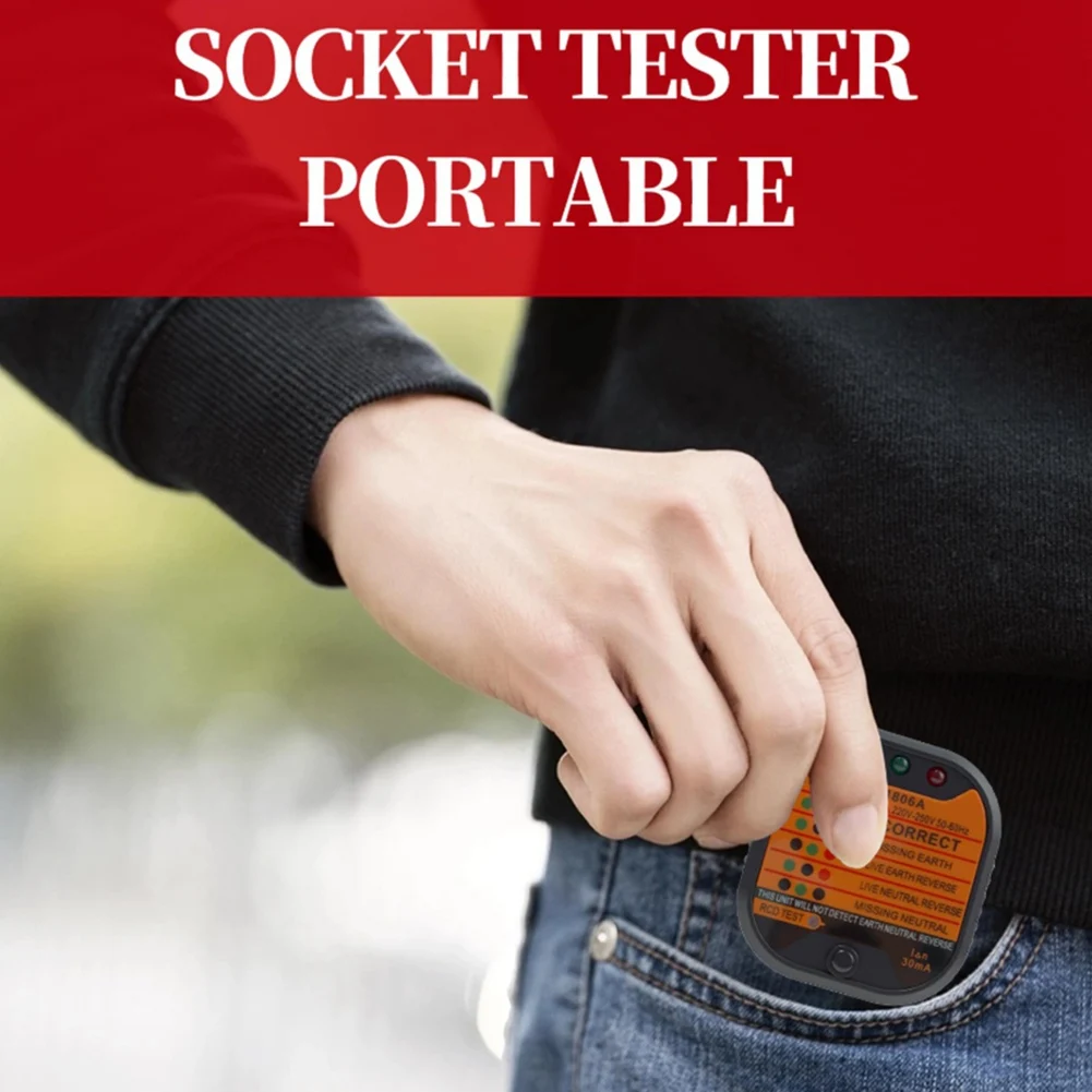 For Plug Socket Tester Electrical Socket Tester With LCD Indicator UK For Plug Circuit Testing Functionality UK PLUG
For Plug Socket Tester Electrical Socket Tester With LCD Indicator UK For Plug Circuit Testing Functionality UK PLUG