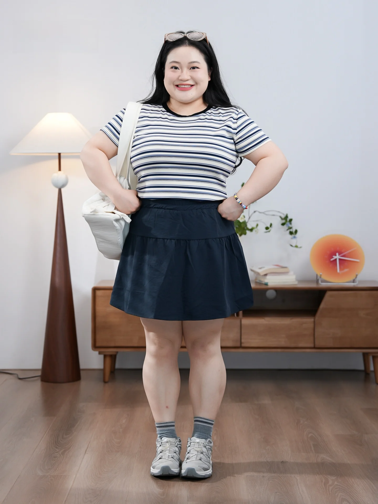 Sweet Splice ort Skirt plus Size Basic Versatile Slimming High Waist Polyester Fiber A-Line Skirt for Young Women 8-24
Sweet Splice ort Skirt plus Size Basic Versatile Slimming High Waist Polyester Fiber A-Line Skirt for Young Women 8-24
