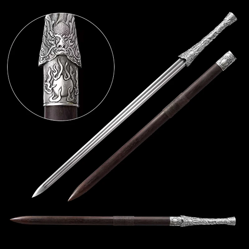 Handmade Chinese Sword Traditional Collection Items High Manganese Steel Full Tang Rosewood Saya Real Wushu Swords Katana
Handmade Chinese Sword Traditional Collection Items High Manganese Steel Full Tang Rosewood Saya Real Wushu Swords Katana