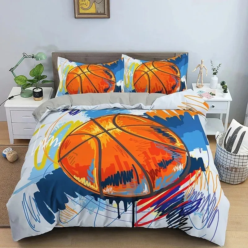 Northern Europe Basketball Bedding Sets Home Textile Ball Pattern Duvet Cover Pillowcase Bedclothes TwinQueenKing Size
Northern Europe Basketball Bedding Sets Home Textile Ball Pattern Duvet Cover Pillowcase Bedclothes TwinQueenKing Size