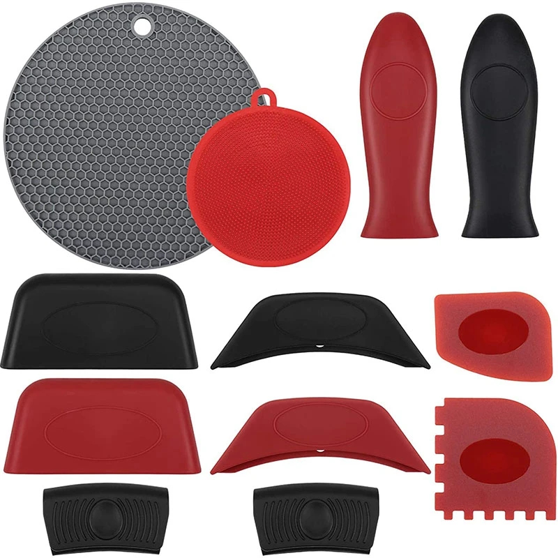 HGSW-12-Piece Silicone Hot Handle Cover Heat-Resistant Pad Pot Scraper And Silicone Plate Sponge Frying Pan Cookware Handle
HGSW-12-Piece Silicone Hot Handle Cover Heat-Resistant Pad Pot Scraper And Silicone Plate Sponge Frying Pan Cookware Handle