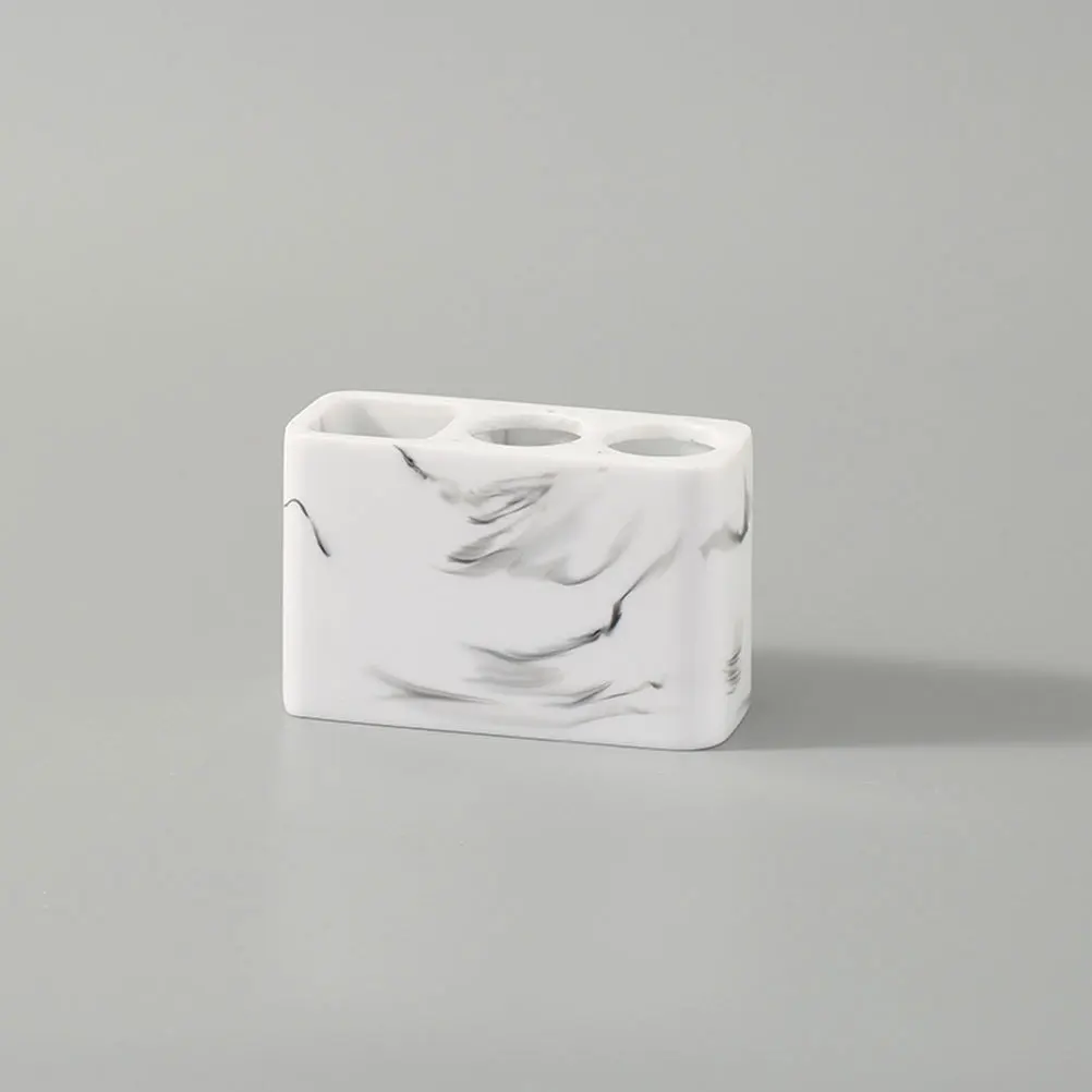 Resin Bathroom Toothbrush Holder Minimalist Makeup Brush Toothpaste Organizer Countertop Storage Toothbrush Holder 
Resin Bathroom Toothbrush Holder Minimalist Makeup Brush Toothpaste Organizer Countertop Storage Toothbrush Holder