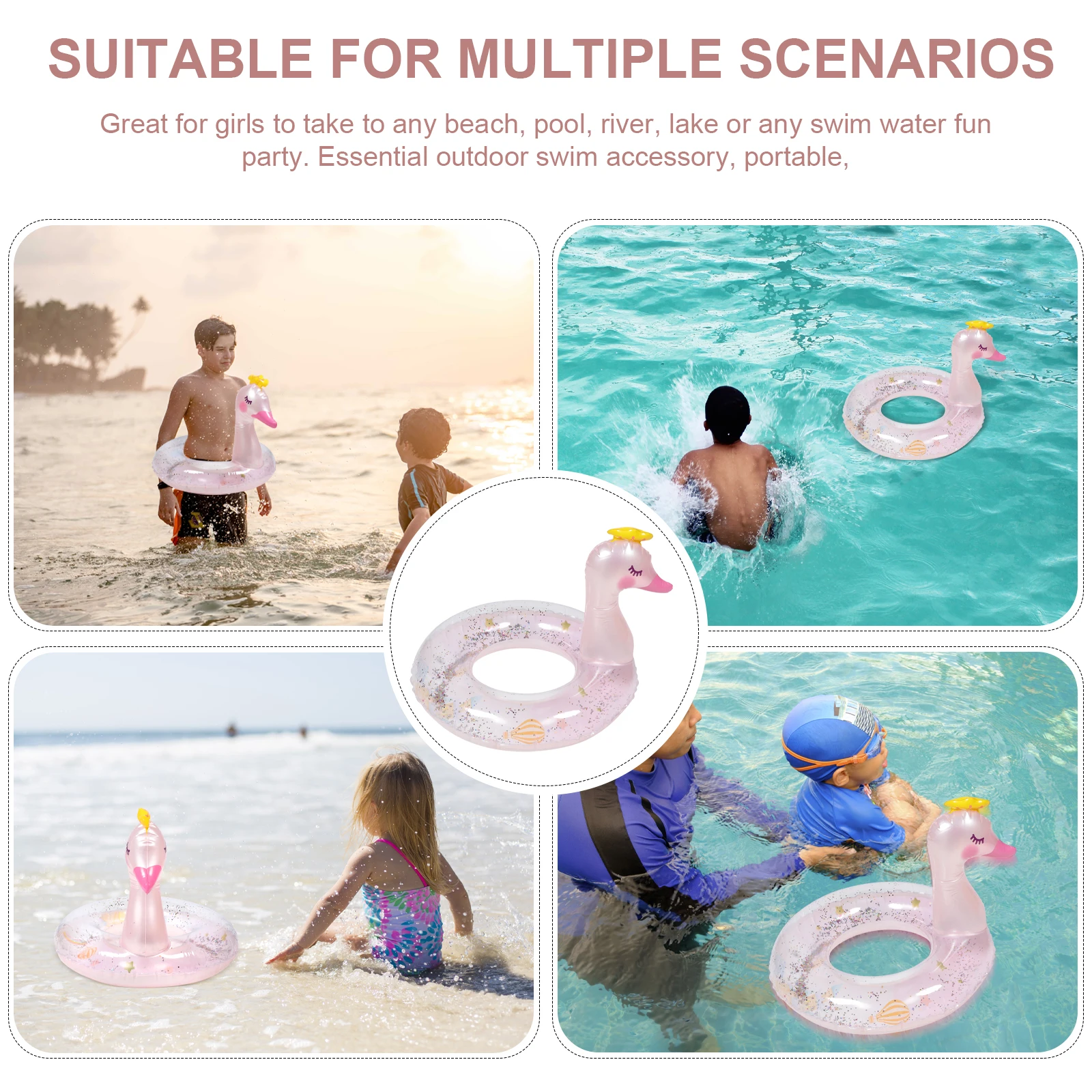 70 Crown Swan Kids Swim Rings Pvc Inflatable Floating Toy Pool Beach Summer Holiday Lightweight Portable Inflate Deflate Swim
70 Crown Swan Kids Swim Rings Pvc Inflatable Floating Toy Pool Beach Summer Holiday Lightweight Portable Inflate Deflate Swim