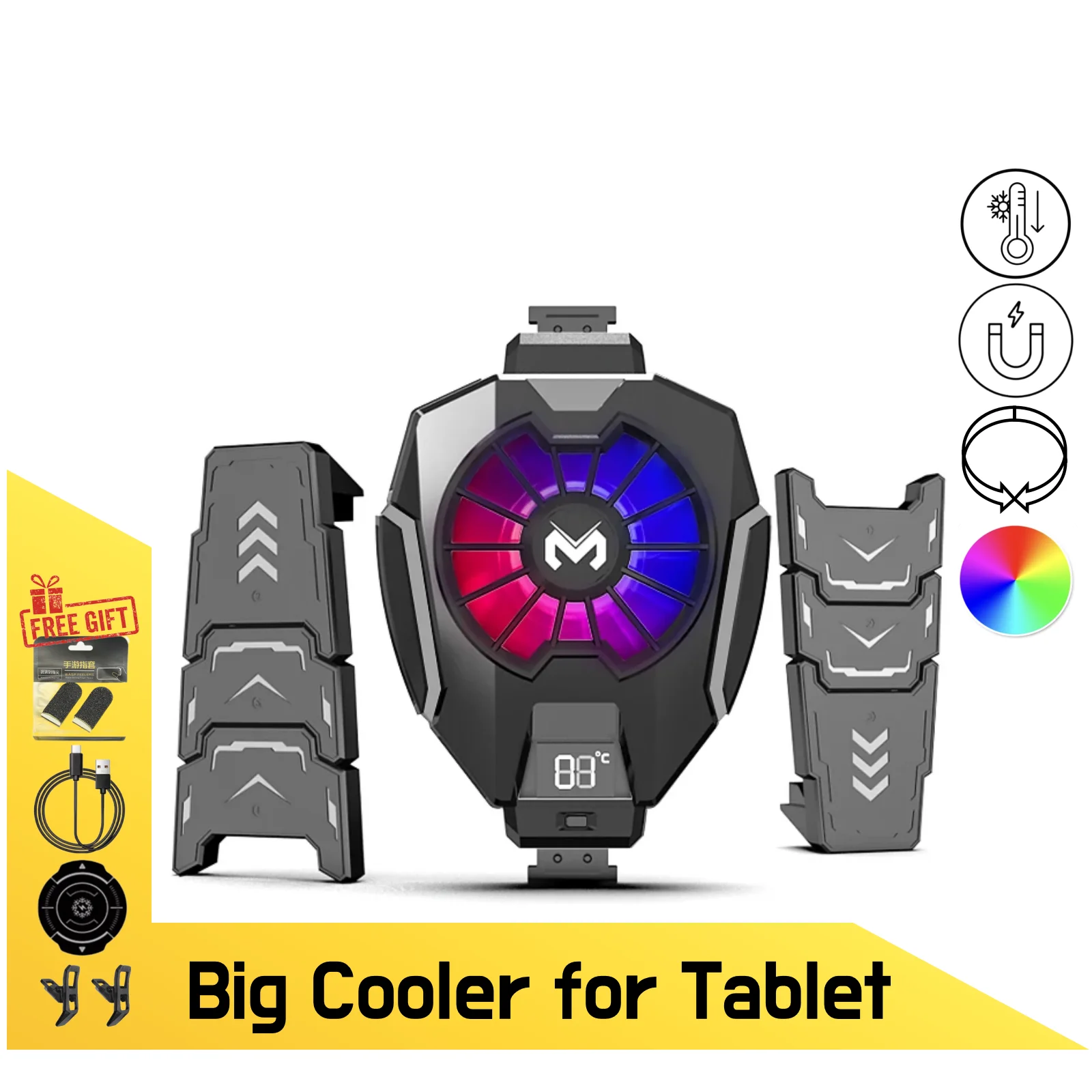 MEMO DL05 Semiconductor Cooler Fast Cooling Low Noise Phone Radiator Cooler for iPad/iPhone Mobile Gaming
MEMO DL05 Semiconductor Cooler Fast Cooling Low Noise Phone Radiator Cooler for iPad/iPhone Mobile Gaming