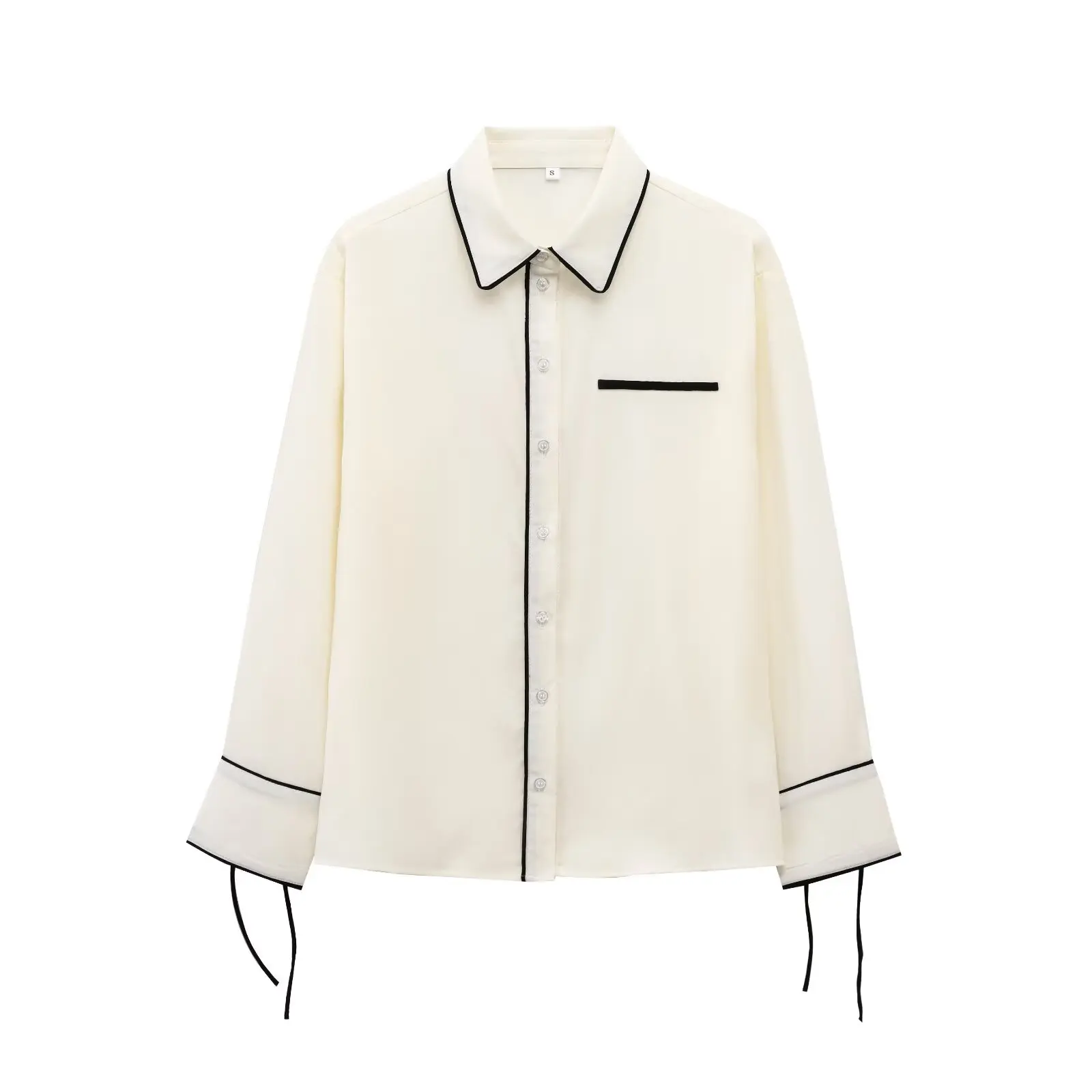 Fashion Oversized Shirt For Women Casual Simple Single Breasted Pocket Bow Long Sleeve Blouse Office Lady Tops 2025 New Summer
Fashion Oversized Shirt For Women Casual Simple Single Breasted Pocket Bow Long Sleeve Blouse Office Lady Tops 2025 New Summer