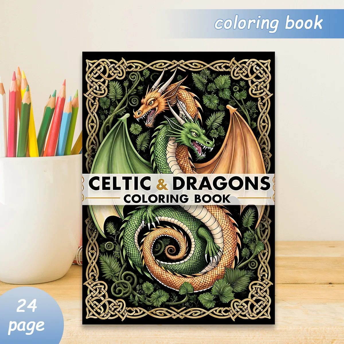 Dragon Celtic Coloring Book 24 Pages Enchanting Mythical Art Relaxing Creative Therapy Fantasy Lovers Gift
Dragon Celtic Coloring Book 24 Pages Enchanting Mythical Art Relaxing Creative Therapy Fantasy Lovers Gift