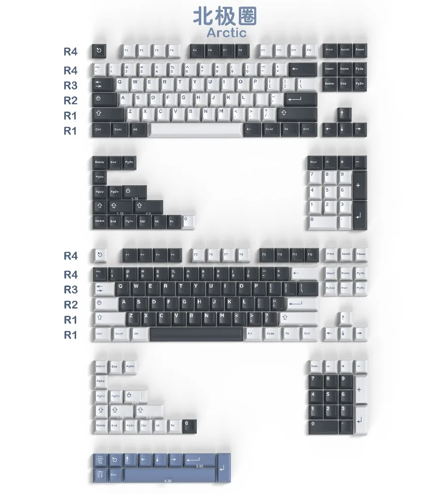 Arctic Circle 253-key mechanical keyboard keycap ABS two-color molding cherry Original factory height 87/104
Arctic Circle 253-key mechanical keyboard keycap ABS two-color molding cherry Original factory height 87/104