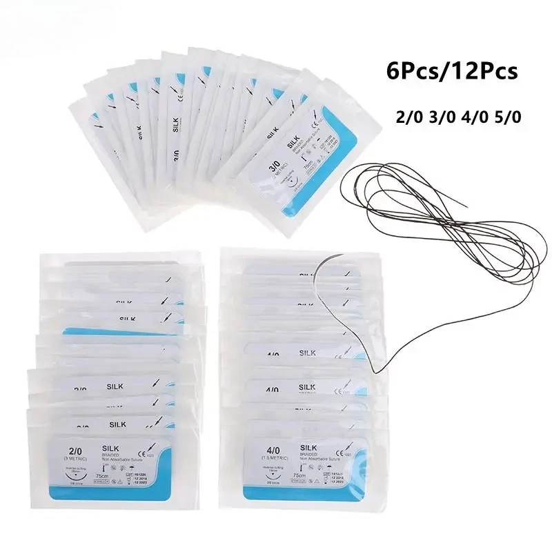 6/12Pcs 2/0 3/0 4/0 5/0 Medical Needle Suture Nylon Monofilament Thread Surgical Practice Kit Teaching Demonstrations Exercises
6/12Pcs 2/0 3/0 4/0 5/0 Medical Needle Suture Nylon Monofilament Thread Surgical Practice Kit Teaching Demonstrations Exercises