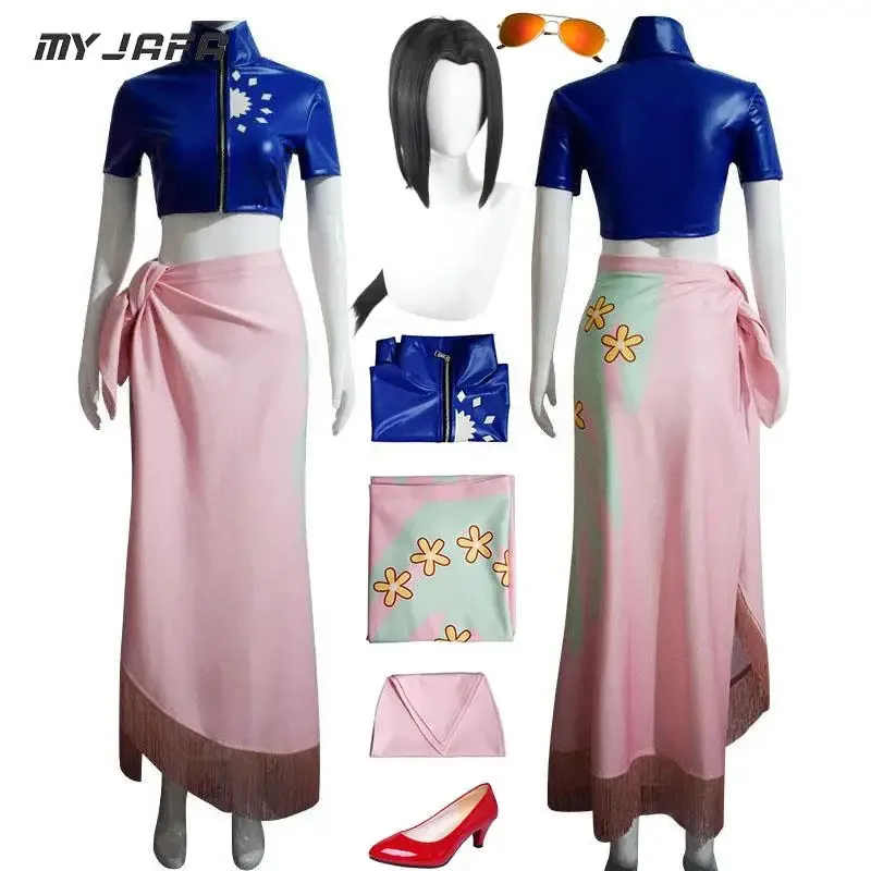 Nico Robin Cosplay Costume Wig Glasses High Heel Shoes PU Leather Coat + Skirt + Bandage
Nico Robin Cosplay Costume Wig Glasses High Heel Shoes PU Leather Coat + Skirt + Bandage