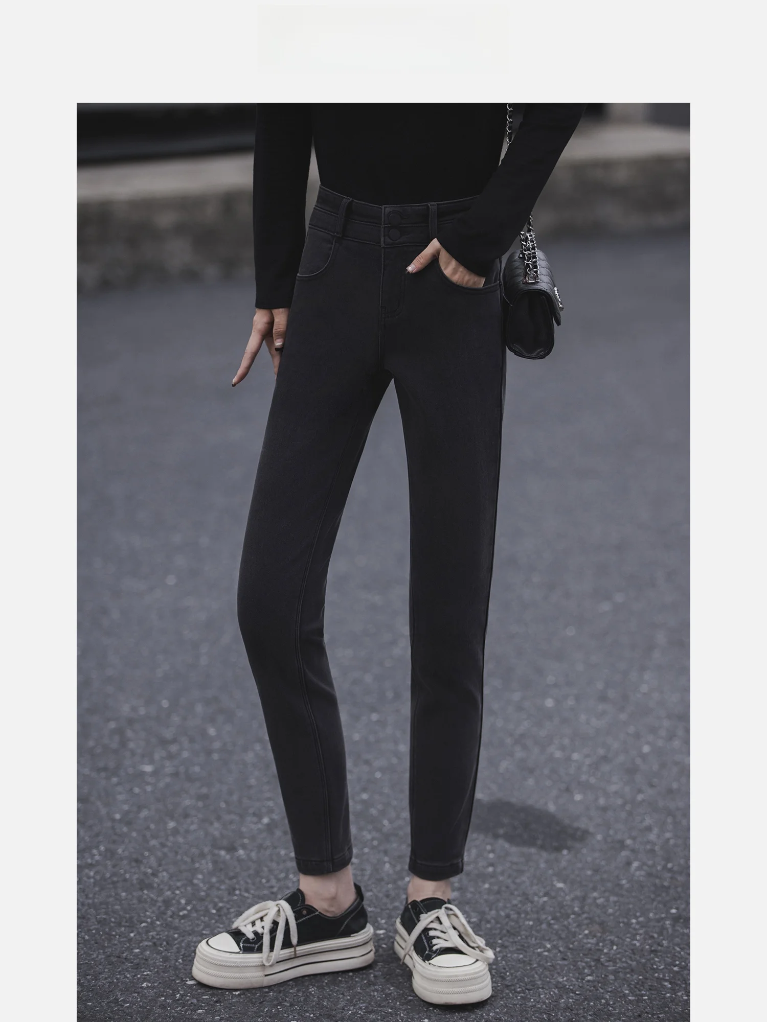 Облегающие джинсы с высокой талией на подкладке, женские джинсы небольшого размера, осень-зима, новые джинсы с высокой талией и эффектом тонла
Облегающие джинсы с высокой талией на подкладке, женские джинсы небольшого размера, осень-зима, новые джинсы с высокой талией и эффектом тонла