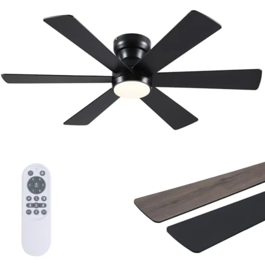46" Low Profile Ceiling Fan with Light and Remote Control, Modern Flush Mount Ceiling Fan with Lights for Bedroom, Reversible,
46" Low Profile Ceiling Fan with Light and Remote Control, Modern Flush Mount Ceiling Fan with Lights for Bedroom, Reversible,