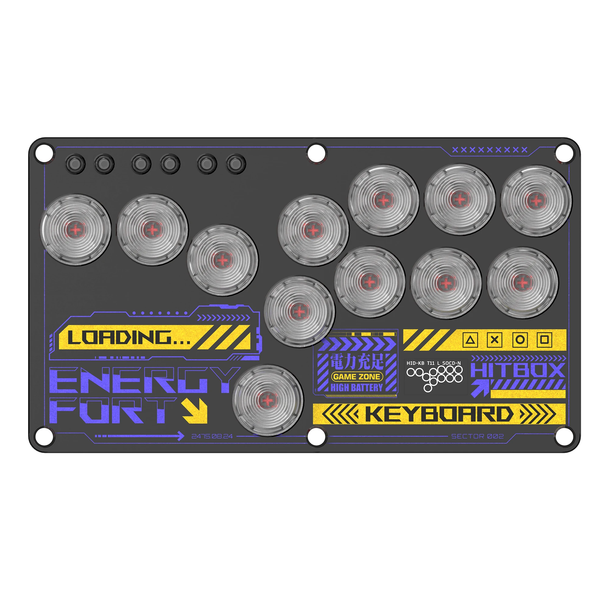 Hitbox Gaming Keyboard for PS5 XBOX Switch Custom UV Print Patten Keypad RGB
Hitbox Gaming Keyboard for PS5 XBOX Switch Custom UV Print Patten Keypad RGB