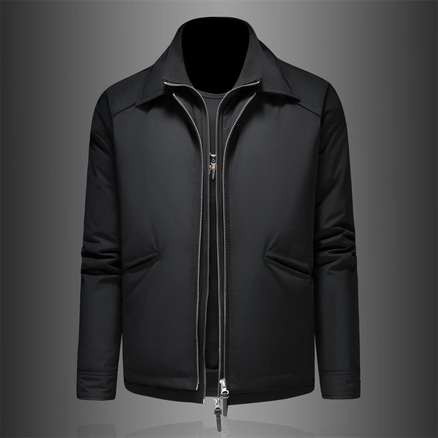 Мужская пуховая куртка 90 White Du Down с двойной молнией, утепленная, модная, повседневная, деловая, с длинными рукавами, стандартный крой
Мужская пуховая куртка 90 White Du Down с двойной молнией, утепленная, модная, повседневная, деловая, с длинными рукавами, стандартный крой