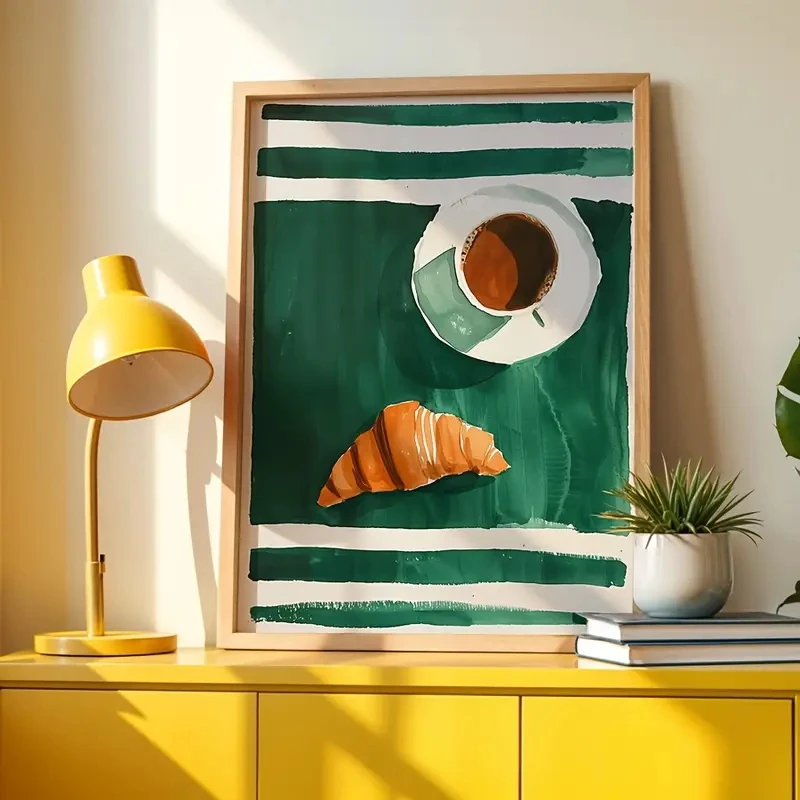 1pcs Coffee Croissant Prints Coffee Shop Wall Kitchen Food Gifts Kitchen Restaurant Coffee Shop Bar Home Decoration Canvas
1pcs Coffee Croissant Prints Coffee Shop Wall Kitchen Food Gifts Kitchen Restaurant Coffee Shop Bar Home Decoration Canvas