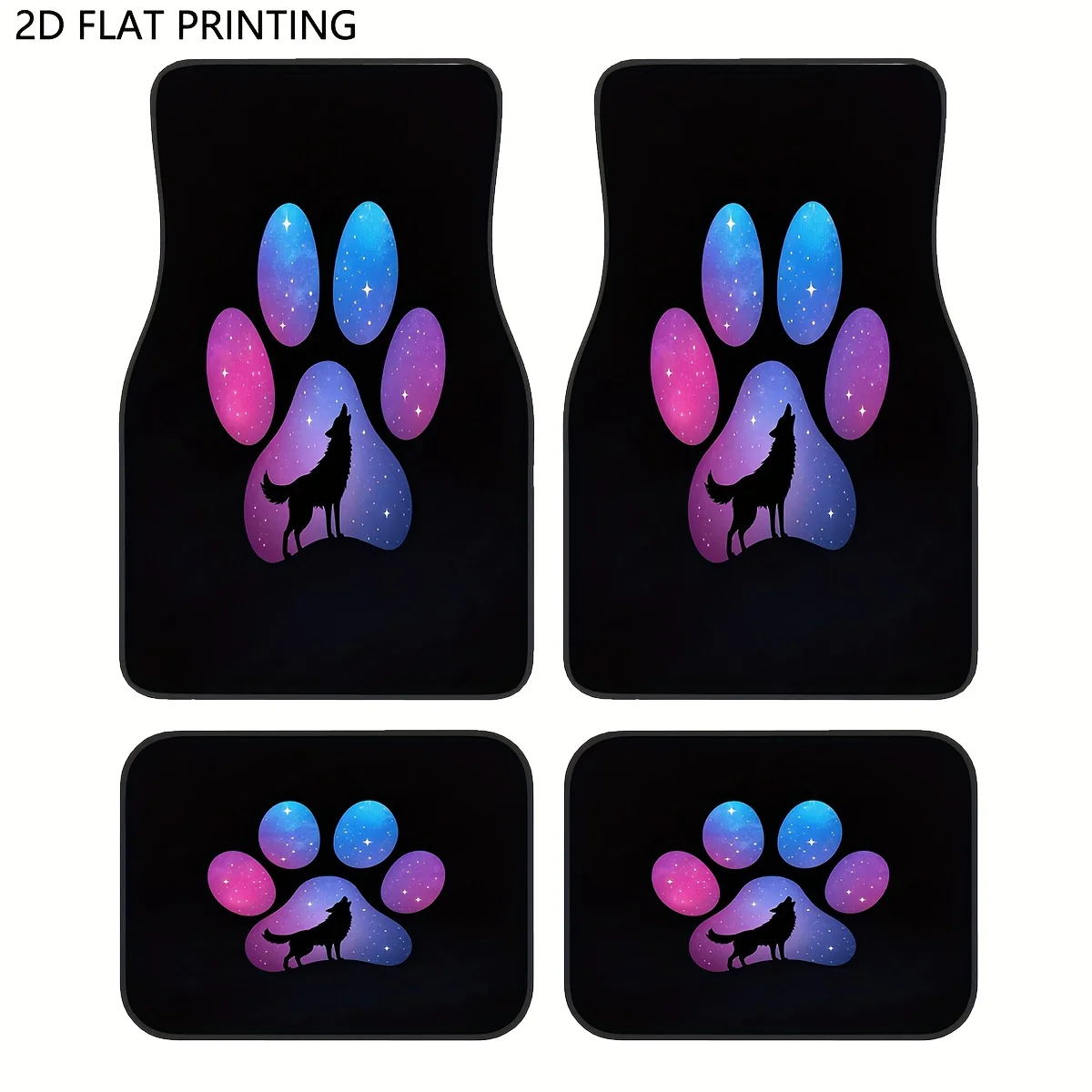 4pcs Car Floor Mats, Galaxy Wolf Paw Print Floor Mats For Cars, Decorative Car Floor Mats, For Car Decorative,Suitable For Most
4pcs Car Floor Mats, Galaxy Wolf Paw Print Floor Mats For Cars, Decorative Car Floor Mats, For Car Decorative,Suitable For Most