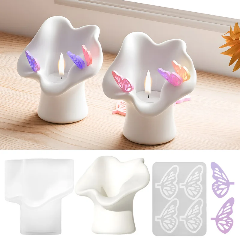 Diy Epoxy Mold Irregular Butterfly Candle Holder Storage Silicone Mold Aromatherapy Candle Ornament
Diy Epoxy Mold Irregular Butterfly Candle Holder Storage Silicone Mold Aromatherapy Candle Ornament