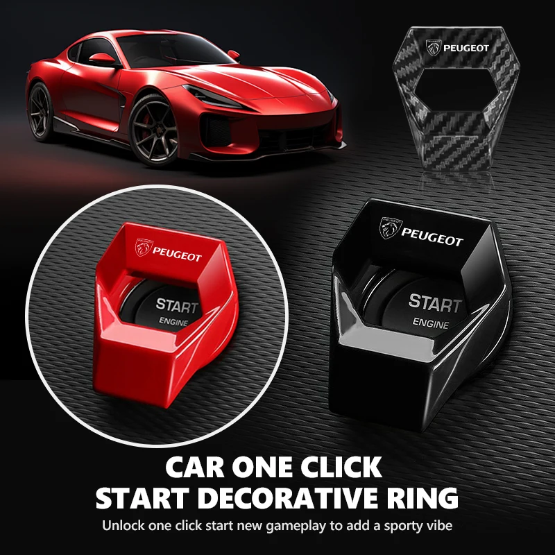 For Peugeot Car One-button Start Cover Ignition Switch Protective Cover Decorative Accessories 206 307 308 3008 207 208 407 508
For Peugeot Car One-button Start Cover Ignition Switch Protective Cover Decorative Accessories 206 307 308 3008 207 208 407 508