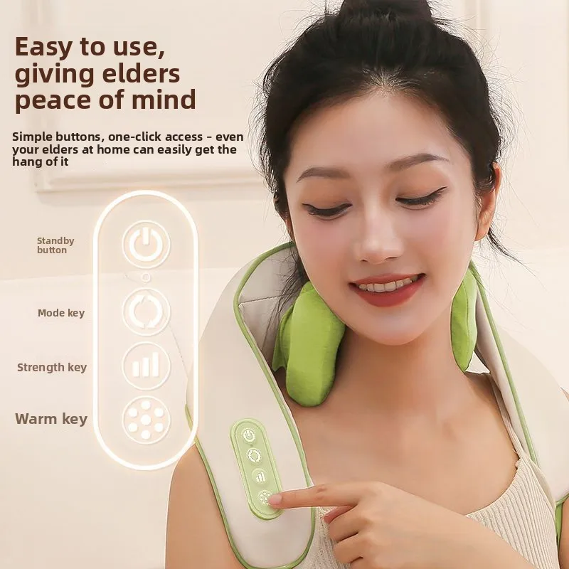 Trapezius Massage Shawl Neck Kneading Hot Compress Calming Shoulder Cervical Massager
Trapezius Massage Shawl Neck Kneading Hot Compress Calming Shoulder Cervical Massager
