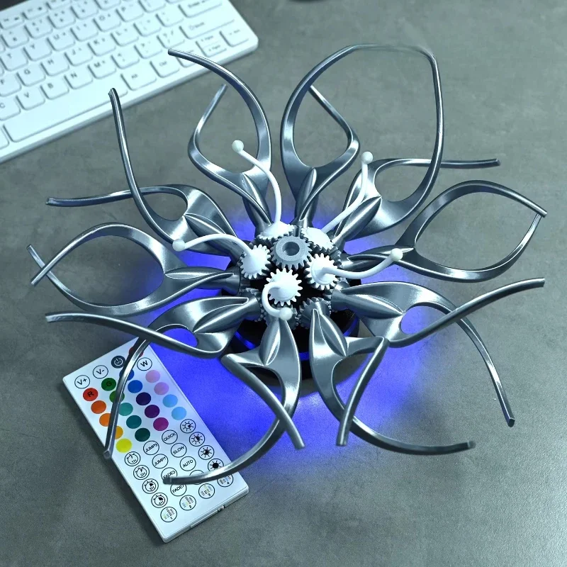 Modern aesthetics visual art flower RGB light strip table pendulum wall mounting mechanical immortal flower
Modern aesthetics visual art flower RGB light strip table pendulum wall mounting mechanical immortal flower