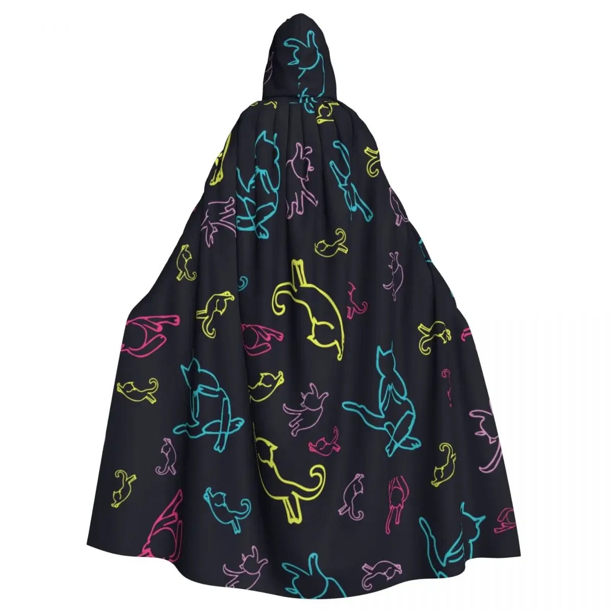 Hooded Cloak Polyester Unisex Witch Cape Costume Accessory Cute Cat Silhouettes Elf Purim
Hooded Cloak Polyester Unisex Witch Cape Costume Accessory Cute Cat Silhouettes Elf Purim
