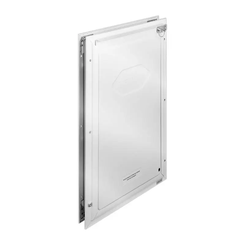 Animal Portal 8.27" x 11.93" For Interior Door Exterior Wall House, Locking Panel Flexible Flap White Small Size Aluminum Structure Mounting Hardware Included
Animal Portal 8.27" x 11.93" For Interior Door Exterior Wall House, Locking Panel Flexible Flap White Small Size Aluminum Structure Mounting Hardware Included