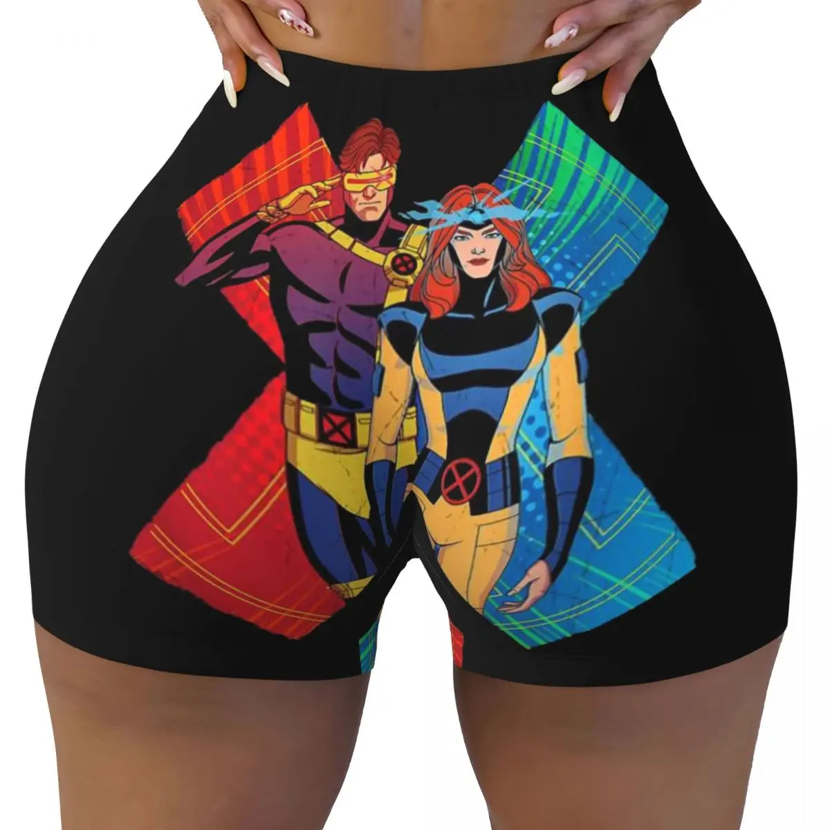 Пользовательские женские шорты для йоги с героями мультфильмов X-Men, спортивные шорты для спортзала, волейбола, байкерские шорты
Пользовательские женские шорты для йоги с героями мультфильмов X-Men, спортивные шорты для спортзала, волейбола, байкерские шорты