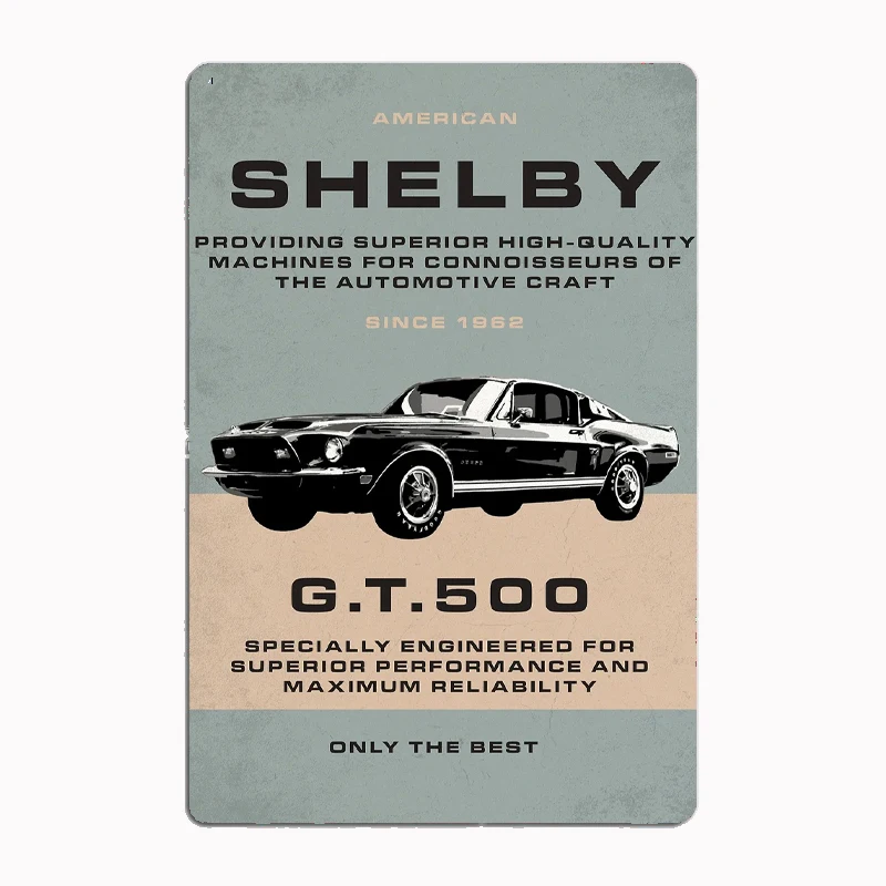 Mustang Shelby GT500 Fastback Classic Car Metal Sign Poster Garage Decoration Room Decor Car Club Tin Home Decor
Mustang Shelby GT500 Fastback Classic Car Metal Sign Poster Garage Decoration Room Decor Car Club Tin Home Decor