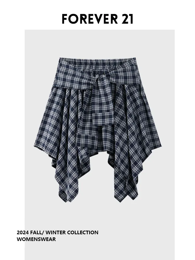 Forever 21 Plaid Skirt Women's Autumn Winter New Irregular Belted Half-length Skirts Commute Style plus Size Pear Body Type
Forever 21 Plaid Skirt Women's Autumn Winter New Irregular Belted Half-length Skirts Commute Style plus Size Pear Body Type