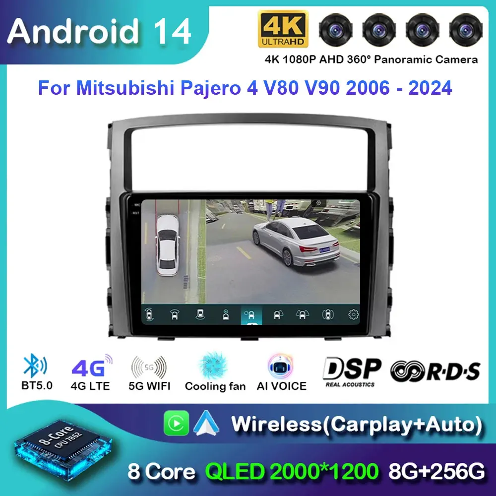 Android 14 For Mitsubishi Pajero 4 V80 V90 2006 - 2024 Car Radio Multimedia Video Player Navigation stereo Carplay AUTO No 2din
Android 14 For Mitsubishi Pajero 4 V80 V90 2006 - 2024 Car Radio Multimedia Video Player Navigation stereo Carplay AUTO No 2din