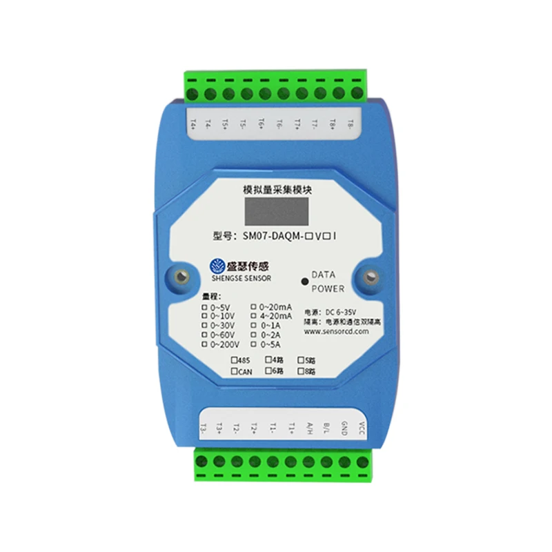 1-8-channel Analog Acquisition Module Current 4-20mA to RS485 Voltage 8-way Isolated Modbus Industrial Grade
1-8-channel Analog Acquisition Module Current 4-20mA to RS485 Voltage 8-way Isolated Modbus Industrial Grade