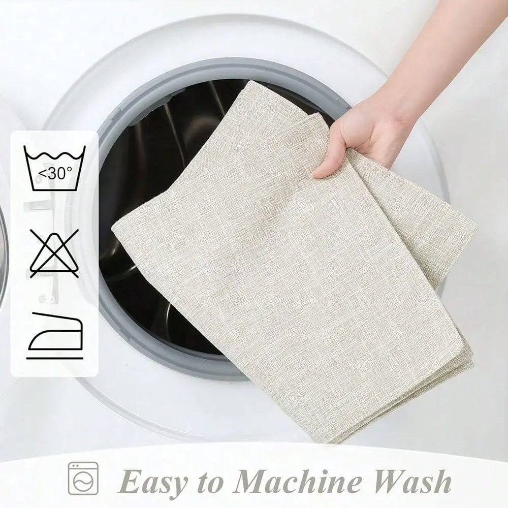 Washable Cloth Placemats Set Of 4, Double Layer Thick Non Slip Heat Resistant Place Mats, Stain Resistant Faux Linen Modern Far
Washable Cloth Placemats Set Of 4, Double Layer Thick Non Slip Heat Resistant Place Mats, Stain Resistant Faux Linen Modern Far