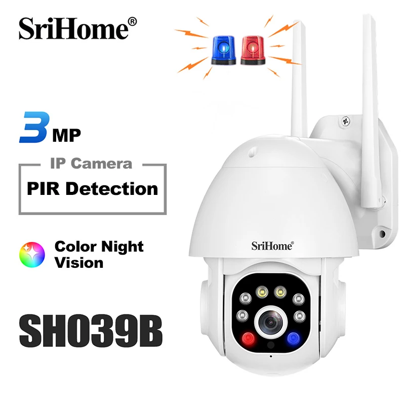 Srihome 3MP Wifi IP Camera Outdoor Wireless Security Surveillance Camera AI Human Tracking Two Way Audio Night Color Cam CMOS
Srihome 3MP Wifi IP Camera Outdoor Wireless Security Surveillance Camera AI Human Tracking Two Way Audio Night Color Cam CMOS