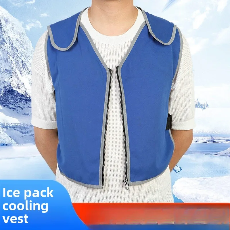 Summer Ice Pack Cooling Vest Ice Cubes Heatstroke Chilling Artifact High Temperature Outdoor Work Kitchen Refrigeration Vest
Summer Ice Pack Cooling Vest Ice Cubes Heatstroke Chilling Artifact High Temperature Outdoor Work Kitchen Refrigeration Vest