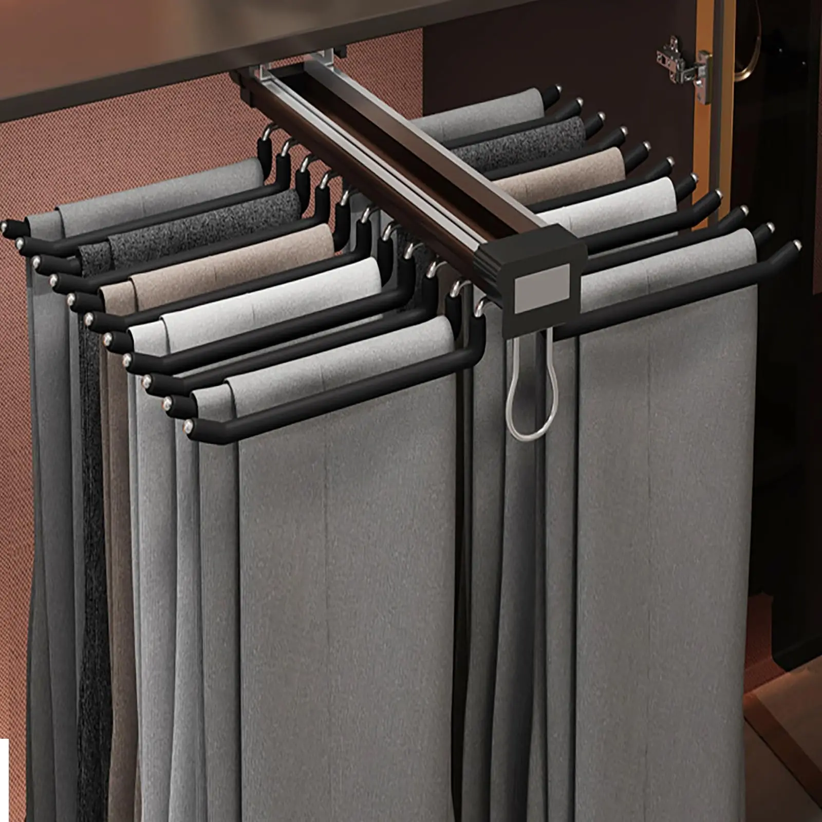 Pull Out Trousers Rack 22 Arms Steel Pull Out Pants Rack Pants Hanger Bar Clothes Organizers for Closet Bedroom Cloakroom Wardro
Pull Out Trousers Rack 22 Arms Steel Pull Out Pants Rack Pants Hanger Bar Clothes Organizers for Closet Bedroom Cloakroom Wardro