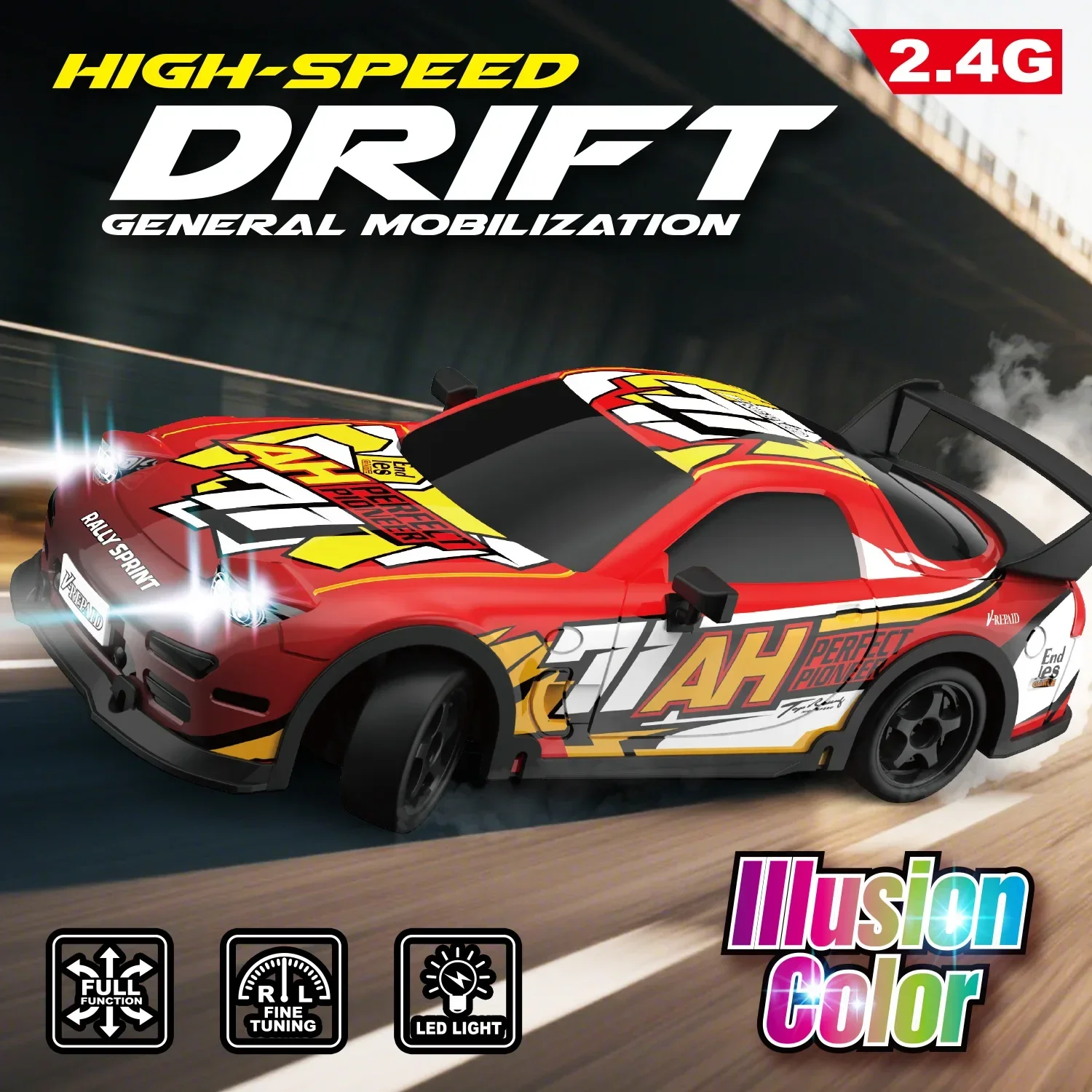 2.4G Remote Control Car 1/18 4WD RC Drift Racing Cars Vehicle Toys Supercars Model Boys Toy High Speed Sports Car Birthday Gifts
2.4G Remote Control Car 1/18 4WD RC Drift Racing Cars Vehicle Toys Supercars Model Boys Toy High Speed Sports Car Birthday Gifts