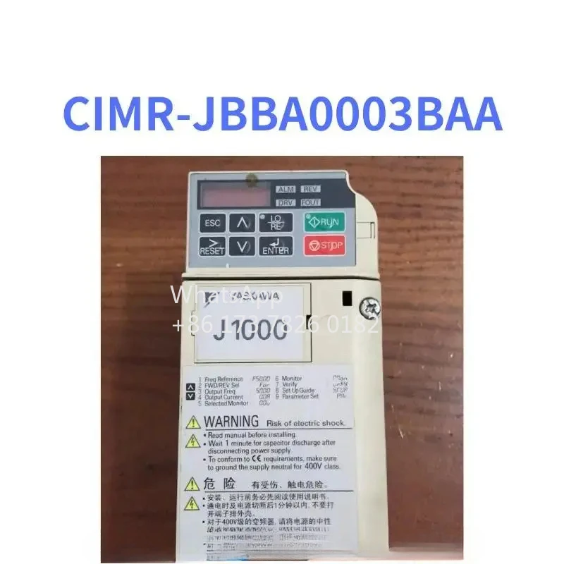 CIMR-JBBA0003BAA Используемый инвертор J1000, функция тестирования 0,75 кВт/0,4 кВт, ок
CIMR-JBBA0003BAA Используемый инвертор J1000, функция тестирования 0,75 кВт/0,4 кВт, ок